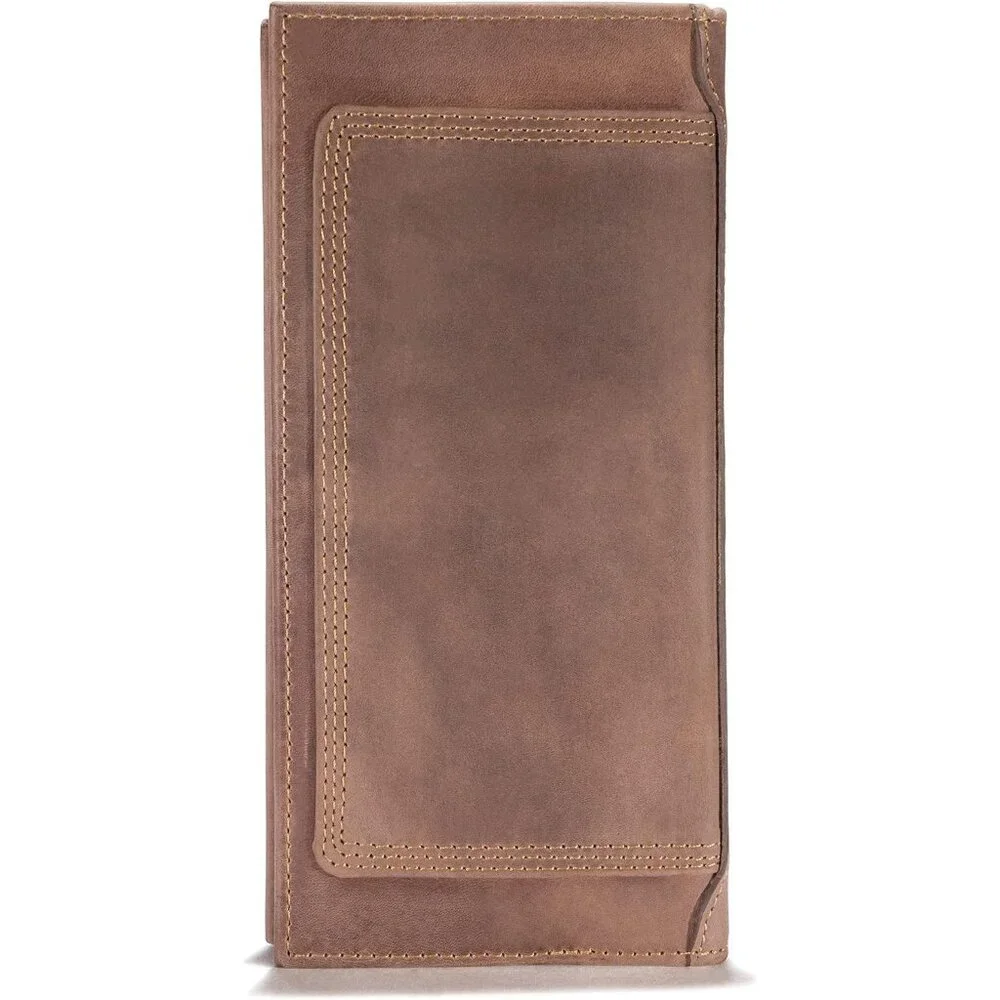 Carhartt Men's Rugged Leather Triple Stitch Wallet Available in Multiple Colors